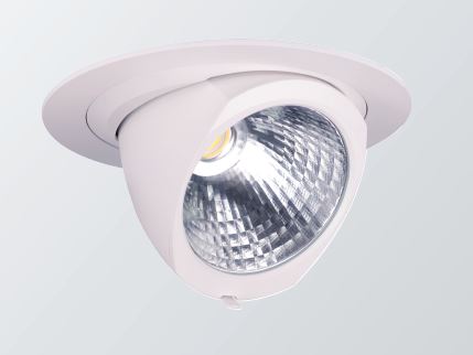 Pivo Maxi Citizen CLL032 LED spot draai- en kantelbaar 38W 3000K 3600lm 36° met Tridonic LEDdriver zilvergrijs